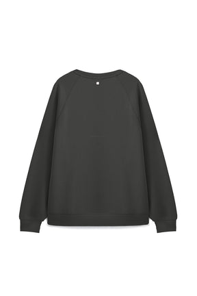 柔膚感大學T Tenderism Quo Sweatshirt - 隕石灰 Shaded Gray