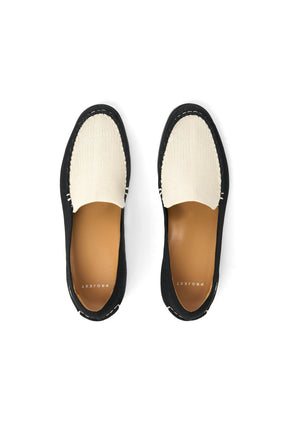 飛織樂福鞋 Maison Dandy Loafer - 黑白色 White/Black