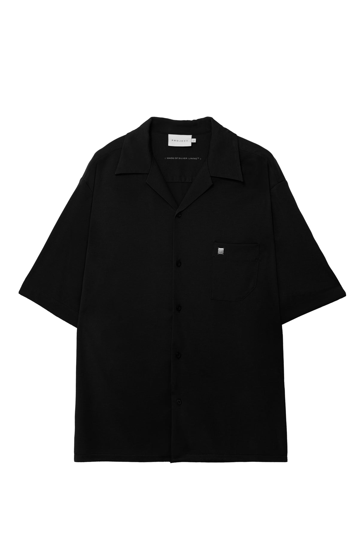 絲感短袖襯衫 Silk Halfsleeve - 經典黑 Black