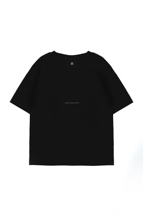 Tri-dots Liquid 冰膚液態棉三點短 Tee - 暗夜黑 Black