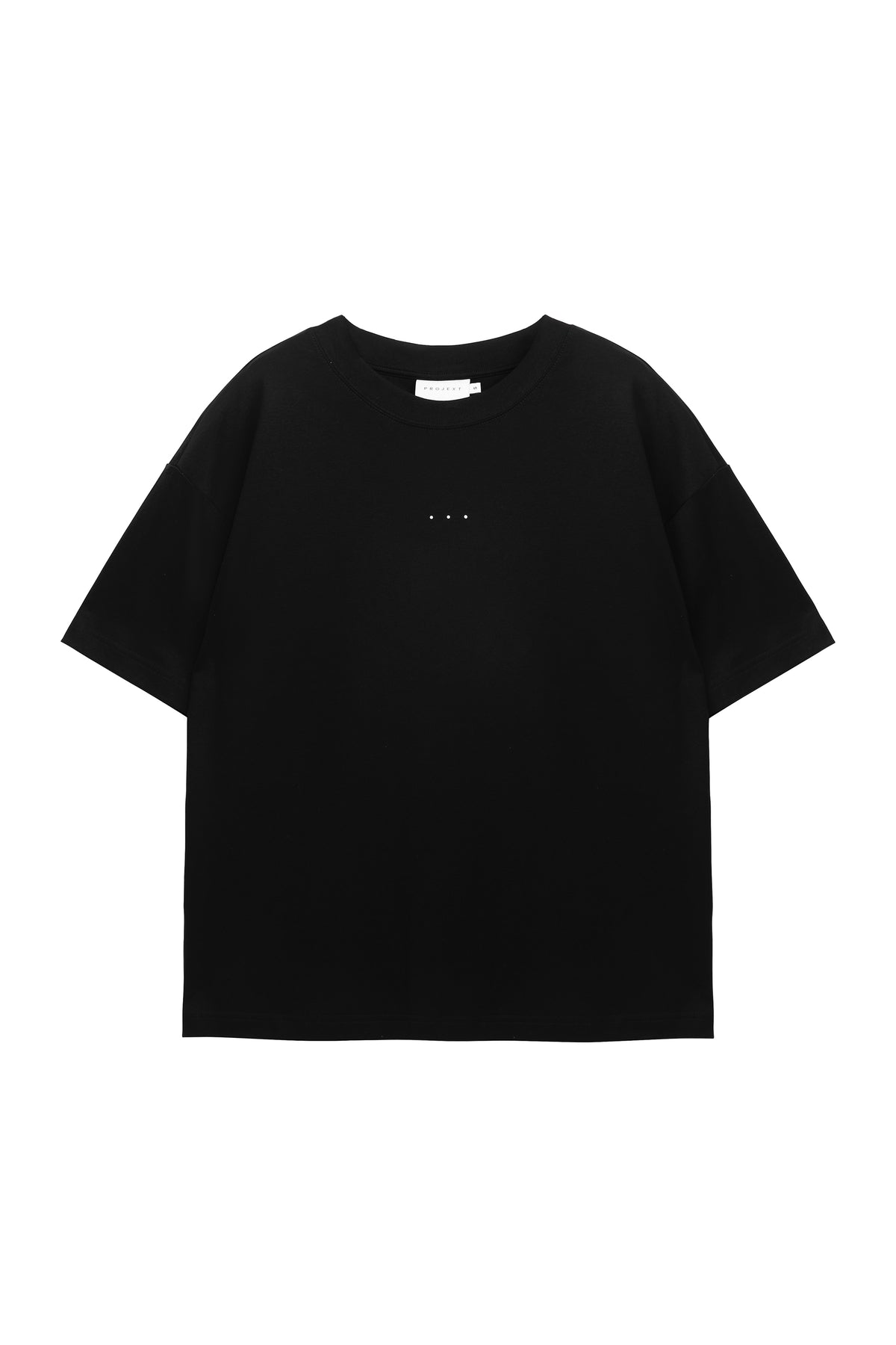 冰膚液態棉三點短T Tri-dots Liquid Tee - 暗夜黑 Black