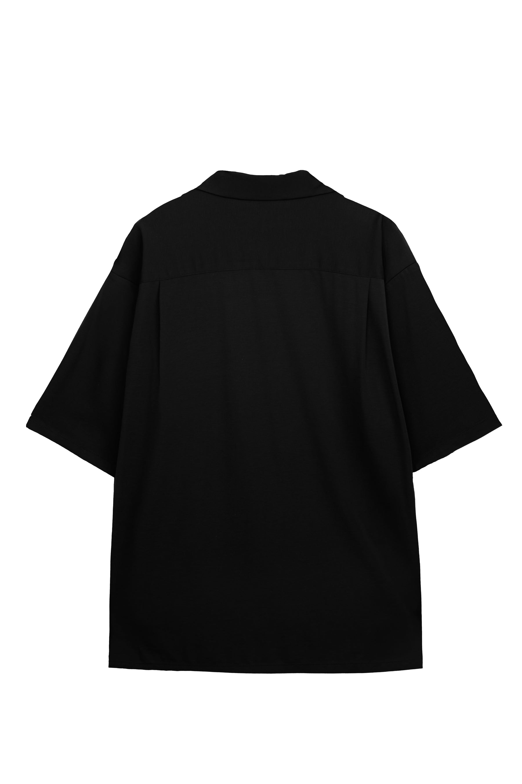 Silk Halfsleeve 絲感短袖襯衫 - 經典黑 Black