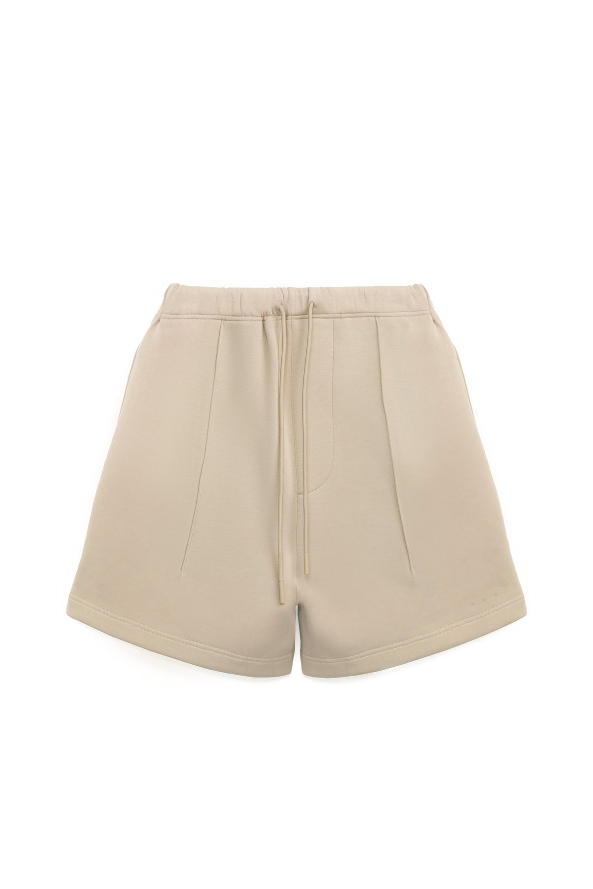 冰膚液態棉抓褶短褲 Tri-dots Liquid Shorts - 棕褐色 Taupe