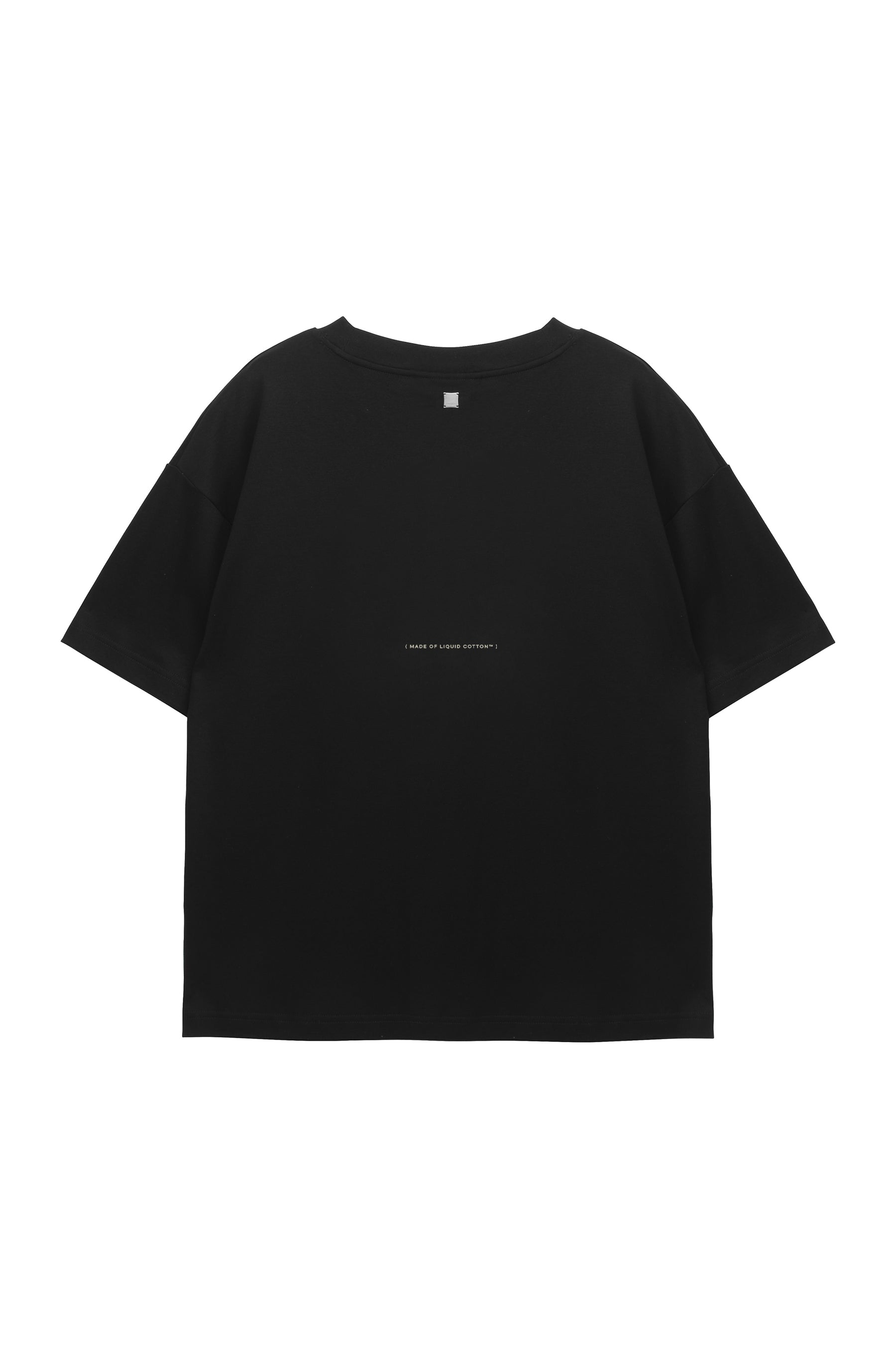 Quo Liquid 冰膚液態棉短 Tee - 暗夜灰 Dark Gray