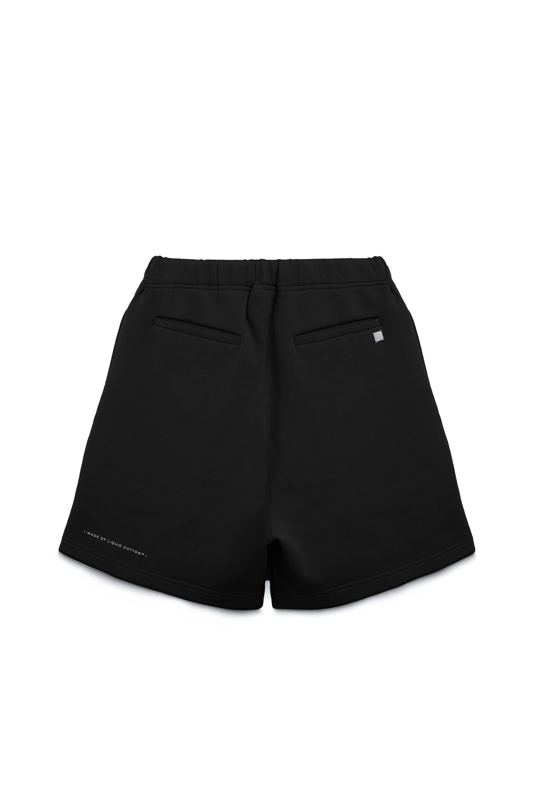 Tri-dots Liquid Shorts 冰膚液態棉抓褶短褲 - 暗夜黑 Black