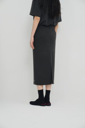 Tenderism Midi Skirt 柔膚感中長裙 - 隕石灰 Shaded Gray