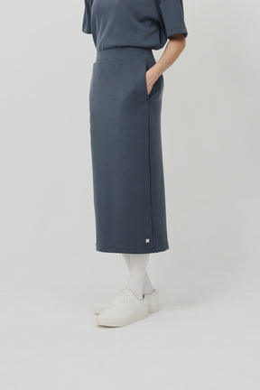 Tenderism Midi Skirt 柔膚感中長裙 - 藍霧灰 Dove Gray