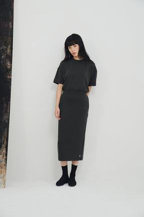 Tenderism Midi Skirt 柔膚感中長裙 - 隕石灰 Shaded Gray